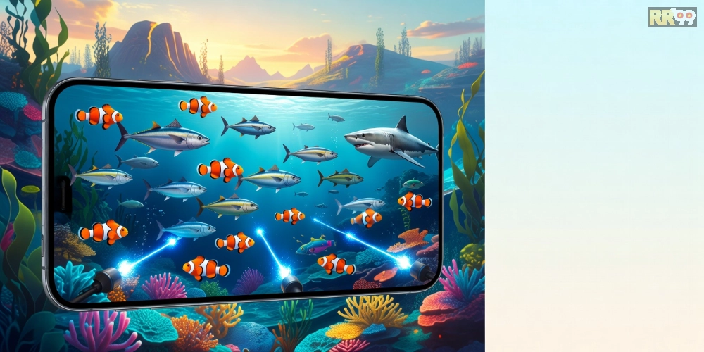 Giao diện RikVIP với các loài cá đa dạng trong game bắn cá đổi thưởng